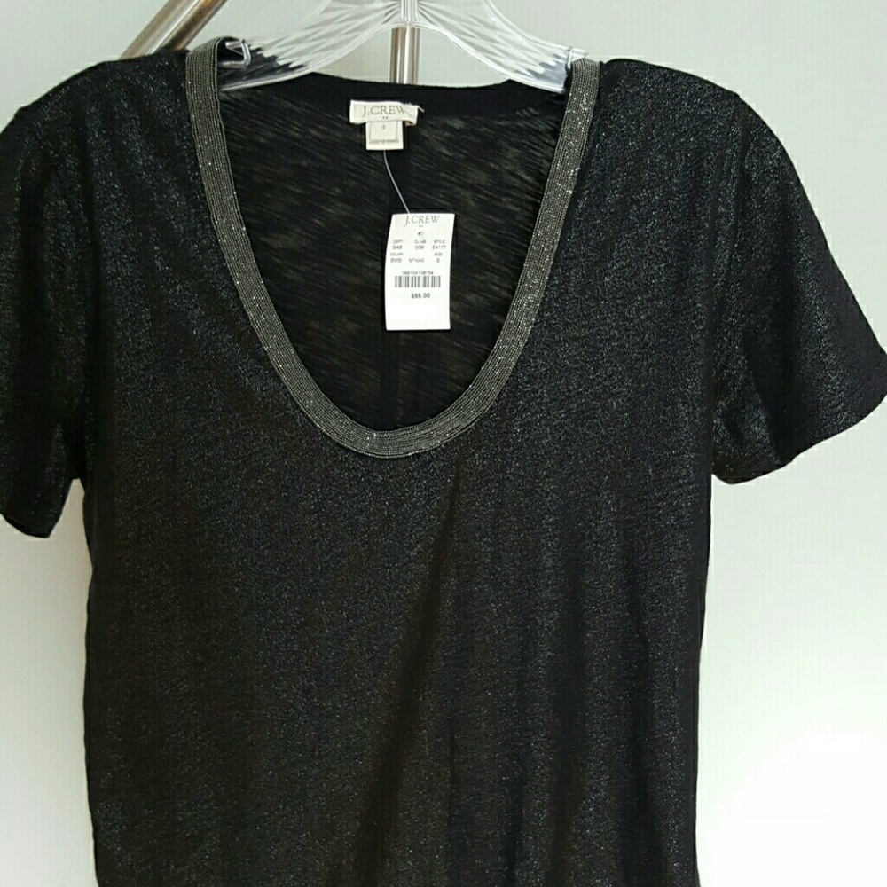 J. Crew Factory metallic t-shirt.